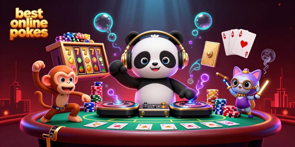 Engage with the best online pokies alongside a DJ panda, breakdancing monkey, and glow-stick kitten.