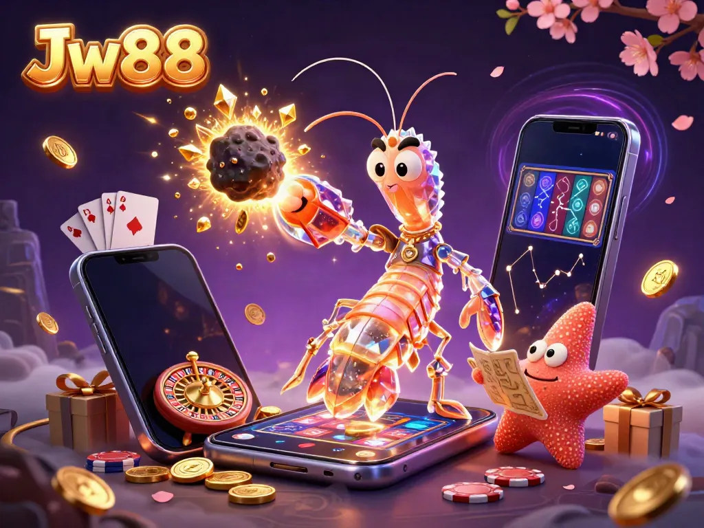 Join the fun at Jw88, where a galactic samurai fights through asteroids for treasures and prizes!